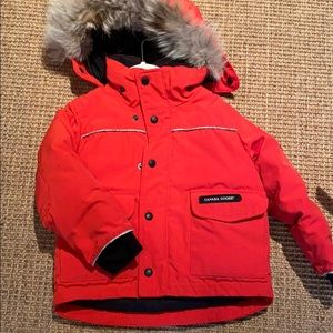 Kids Canada Goose Lynx Down red parka sz 2/3